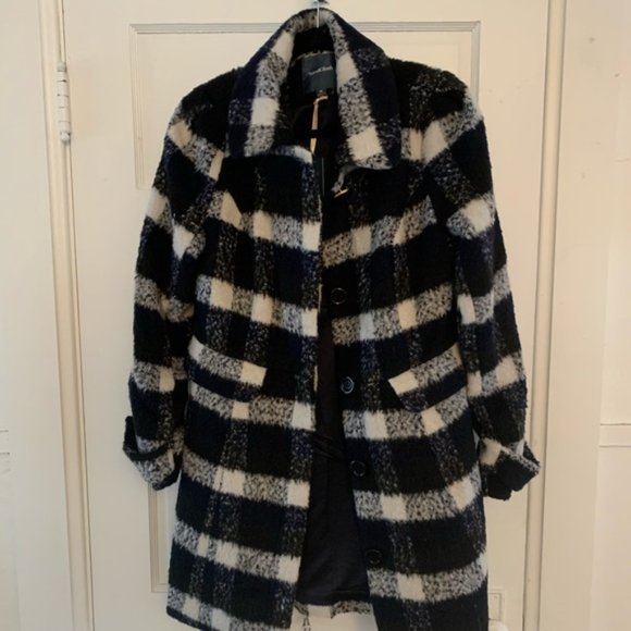 MODCLOTH - Plaid Pea Coat - Picture 2 of 4